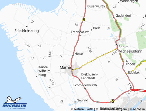 Mapa MICHELIN Helse - ViaMichelin