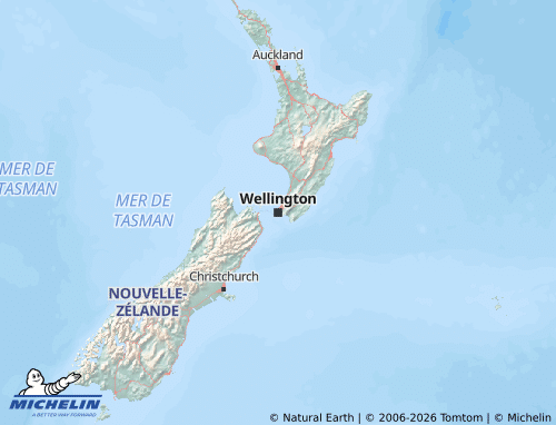 MICHELIN New Zealand map - ViaMichelin