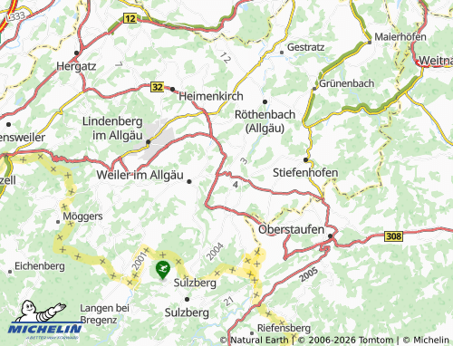 Mappa MICHELIN Simmerberg - ViaMichelin