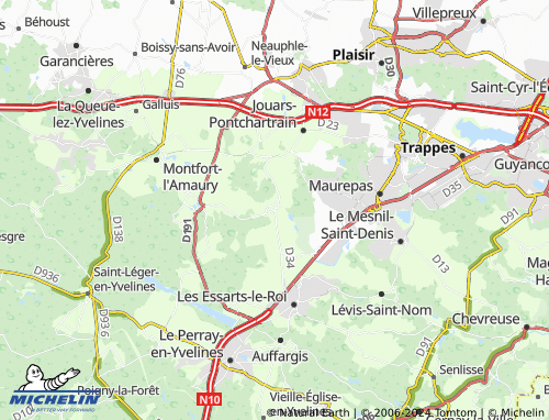 Saint Remy Map Carte MICHELIN Saint-Rémy-l'Honoré - ViaMichelin