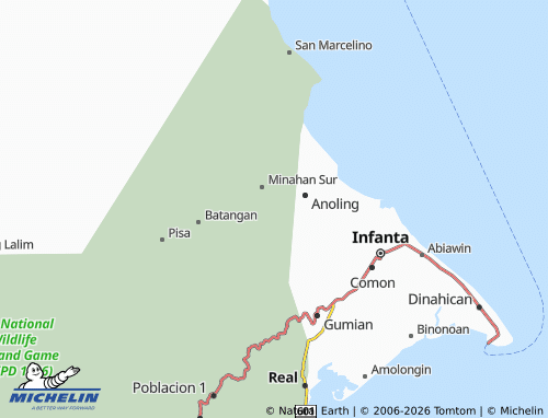 MICHELIN Minahan Norte map - ViaMichelin