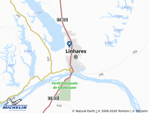 MICHELIN Recanto dos Lagos map - ViaMichelin