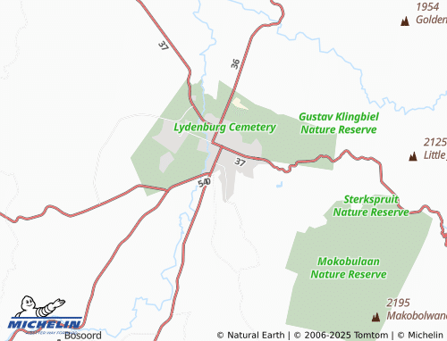Carte MICHELIN Lydenburg Extension 79 - ViaMichelin