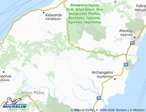 Carte MICHELIN Platania - ViaMichelin