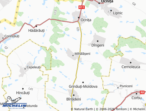 Mapa MICHELIN Mihălășeni - ViaMichelin