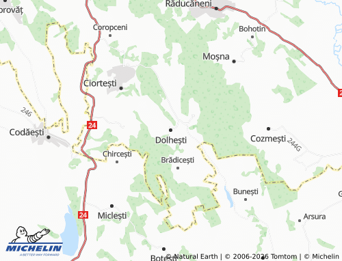 Mappa MICHELIN Dolhești - ViaMichelin