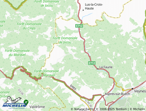 MICHELIN Montbrand map - ViaMichelin