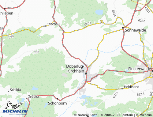 MICHELIN Werenzhain map - ViaMichelin
