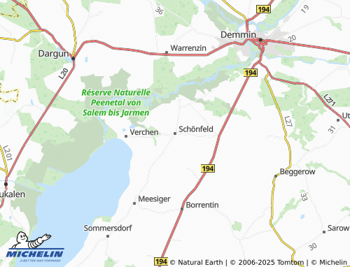 MICHELIN Schönfeld map - ViaMichelin