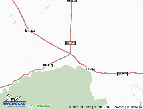 Mapa MICHELIN Cruzeiro do Nordeste - ViaMichelin