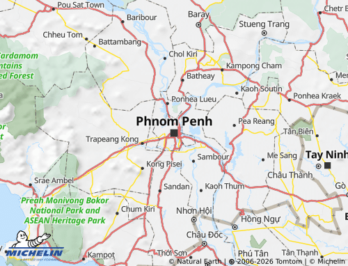 Mapa MICHELIN Phnom Penh - ViaMichelin