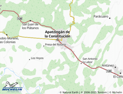 MICHELIN Hacienda de Palmira map - ViaMichelin