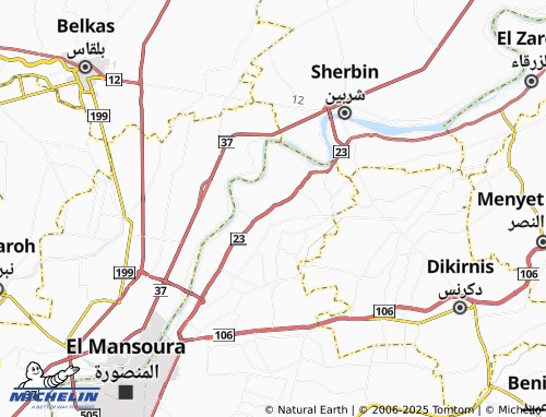 MICHELIN Ezbet El Maahad El Deeny map - ViaMichelin