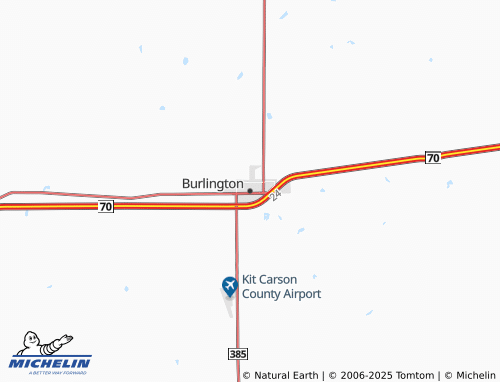 Mapa MICHELIN Burlington - ViaMichelin