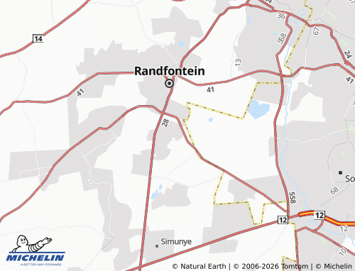 MICHELIN-Landkarte Mohlakeng Extension 7 - ViaMichelin