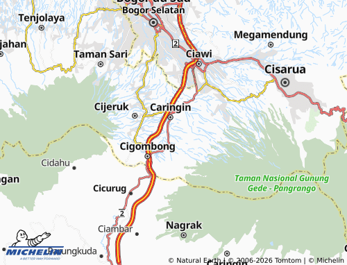 Carte MICHELIN Pasir Muncang - ViaMichelin