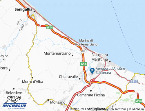 Mappa MICHELIN Montemarciano - ViaMichelin