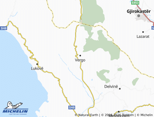 Carte MICHELIN Fushë-Vërri - ViaMichelin