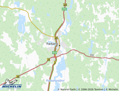 Kaart MICHELIN Parkano - ViaMichelin