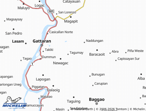 MICHELIN Palagao Sur map - ViaMichelin
