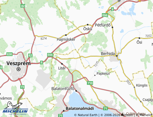 MICHELIN Királyszentistván map - ViaMichelin