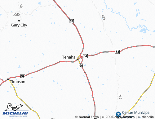 Carte MICHELIN Tenaha - ViaMichelin