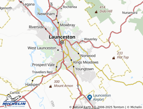 MICHELIN Punchbowl map - ViaMichelin