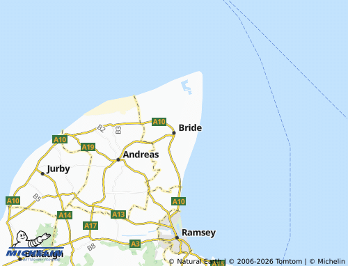 Carte MICHELIN Bride - ViaMichelin