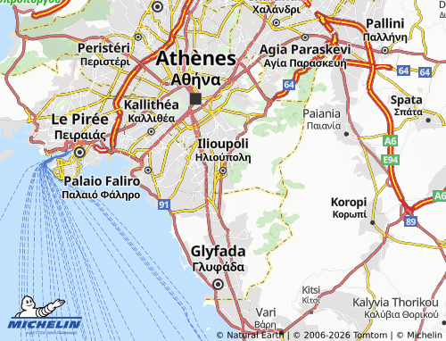 MICHELIN Ilioupoli map - ViaMichelin
