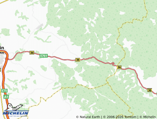 Carte MICHELIN Izvor - ViaMichelin