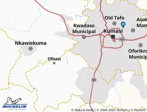 MICHELIN Yabi map - ViaMichelin