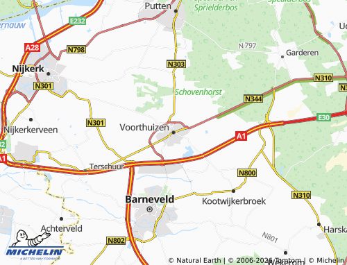 MICHELIN Voorthuizen map - ViaMichelin