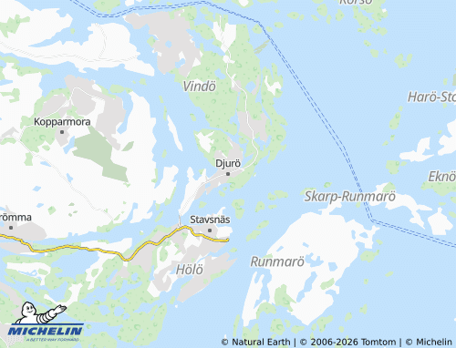 Mapa MICHELIN Djurö - ViaMichelin