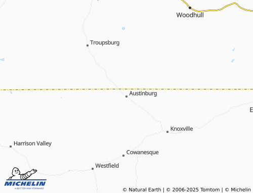 MICHELIN Austinburg map - ViaMichelin