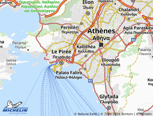 Mapa MICHELIN Moschato - ViaMichelin
