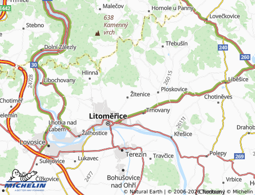 Mappa MICHELIN Žitenice - ViaMichelin