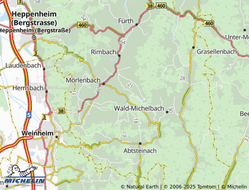 MICHELIN Weiher map - ViaMichelin