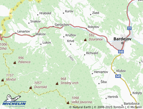 MICHELIN-Landkarte Bogliarka - ViaMichelin