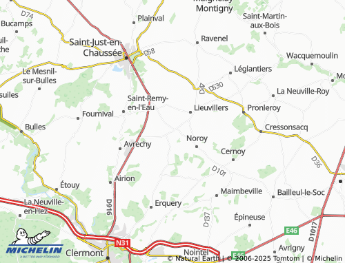 Mappa MICHELIN Erquinvillers - ViaMichelin