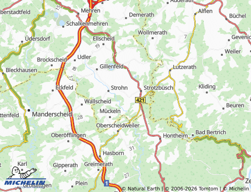 MICHELIN Trautzberg map - ViaMichelin