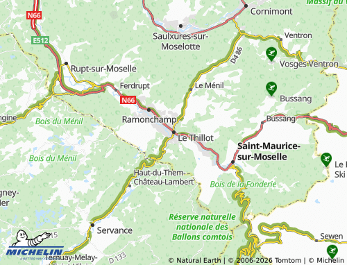 Mappa MICHELIN Le Thillot - ViaMichelin
