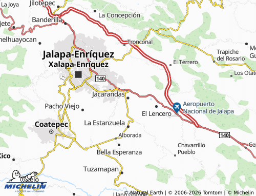 Mapa MICHELIN Jacarandas - ViaMichelin