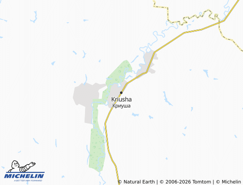 MICHELIN-Landkarte Kriusha - ViaMichelin