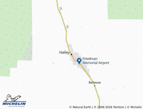 Carte MICHELIN Hailey - ViaMichelin