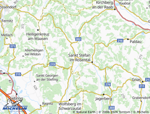 MICHELIN Glatzau map - ViaMichelin