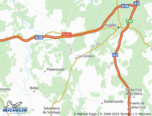 MICHELIN La Cumbre map - ViaMichelin