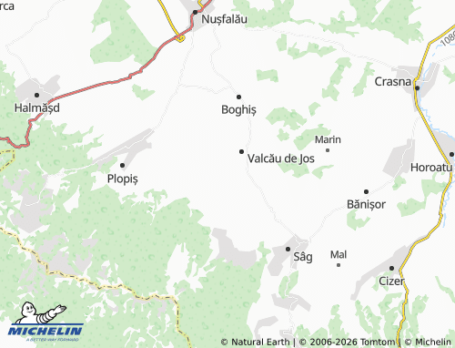 MICHELIN Valcău De Sus map - ViaMichelin