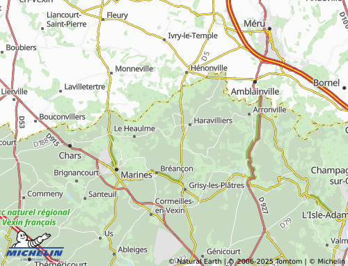 MICHELIN-Landkarte Saussette - ViaMichelin
