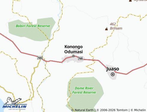 Mappa MICHELIN Konongo Odumasi - ViaMichelin