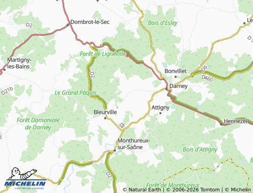 Mapa MICHELIN Nonville - ViaMichelin